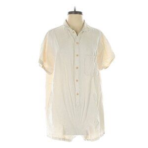 Rhythm Romper White Soft Linen-Look Large